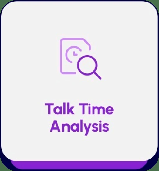 Call talk time analysis