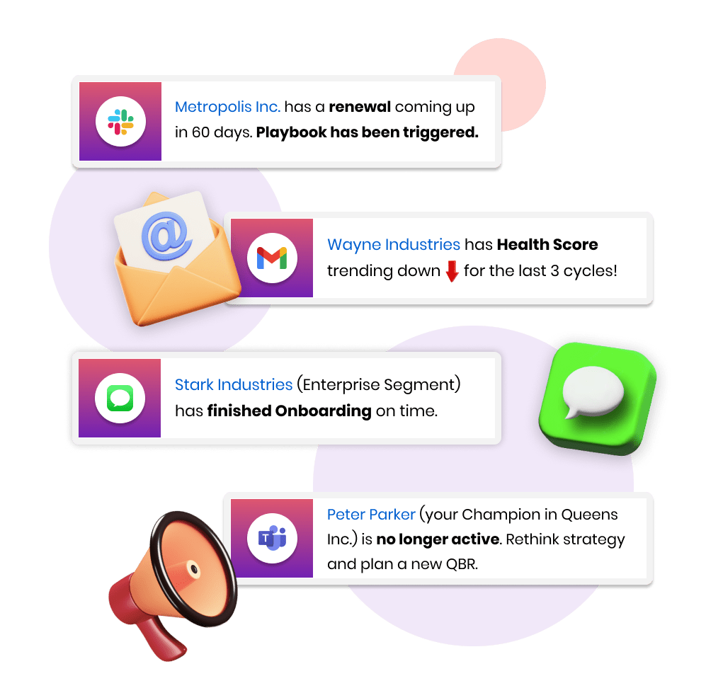get alerts on your preferred channels